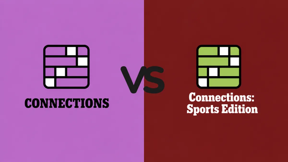 Connections vs Sports Edition: what actually changes
