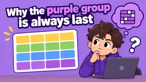 Why the purple group is always last